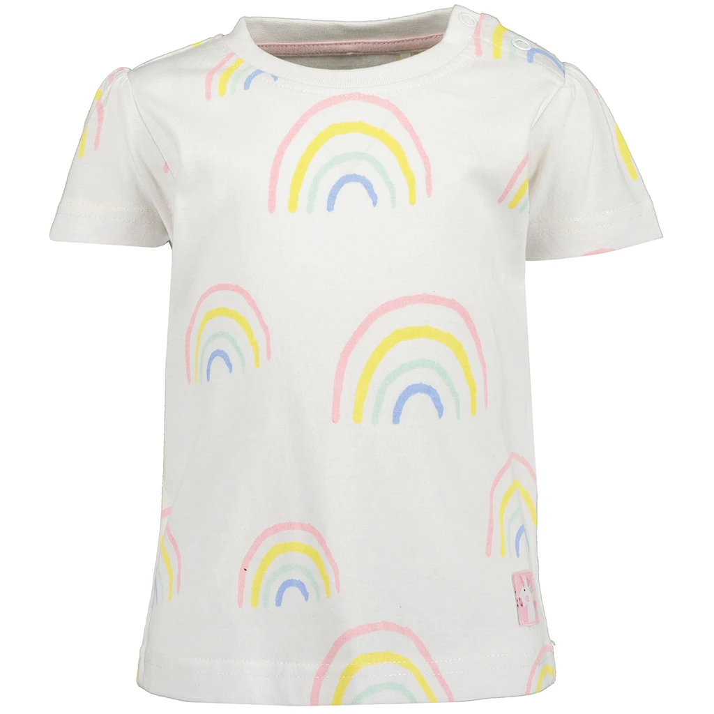 Blue Seven-collectie T-shirtje rainbows (white orig)