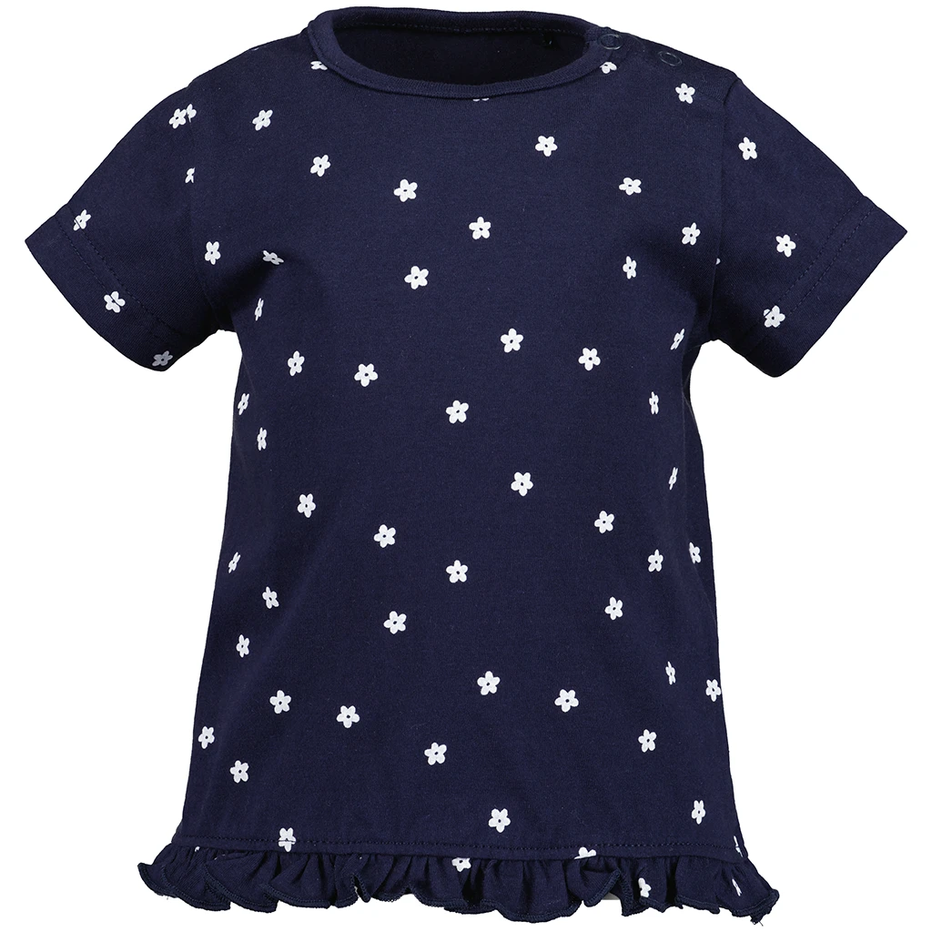 Blue Seven-collectie T-shirtje flowers (nightblue orig)