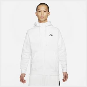 NIKE Sportswear Club Fleece Kapuzenjacke 100 - white/white/black