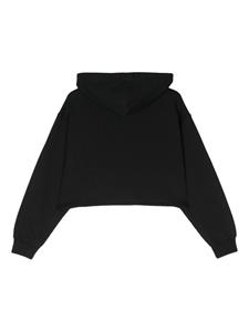Autry appliqué-logo cropped hoodie - Zwart