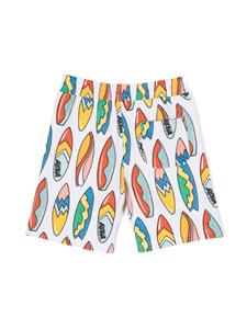Stella McCartney Kids graphic-print cotton shorts - Wit