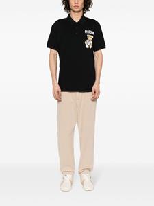 Moschino Teddy Bear cotton polo shirt - Zwart