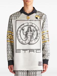 ETRO Allegory jacquard polo shirt - Wit