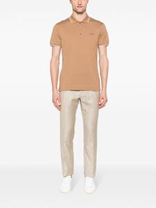 Zegna Poloshirt met geborduurd logo - Bruin