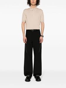 Zegna fine-knit cotton polo shirt - Beige