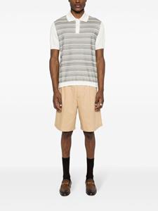 Missoni zigzag knitted polo shirt - Beige