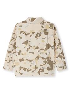 Bonpoint Shirtjack met camouflageprint - Beige