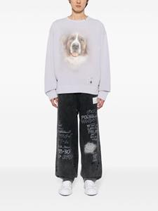 Maison Mihara Yasuhiro Sweater met hondenprint - Paars