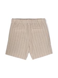 Brunello Cucinelli Kids Gestreepte shorts - Beige