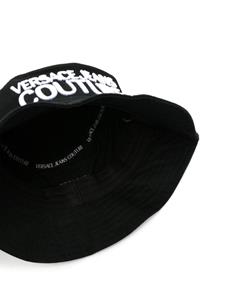 Versace Jeans Couture logo-embroidered bucket hat - Zwart