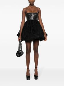 The Mannei Mini-jurk met kanten afwerking - Zwart