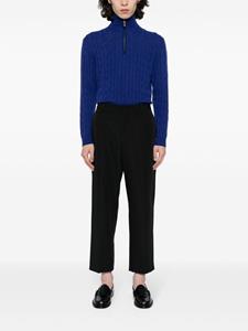 N.Peal cable-knit half-zip jumper - Blauw