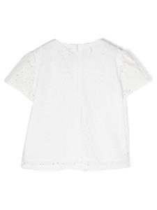 Versace Kids Barocco Sangallo shirt met bloemenprint - Wit