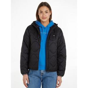Tommy Jeans Curve Steppjacke "TJW QUILTED TAPE HOOD PUFFER EXT", mit Kapuze
