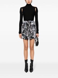 Louis Vuitton Pre-Owned Plissé mini-rok met abstracte print - Zwart