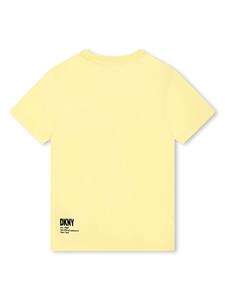 Dkny Kids T-shirt met logoprint - Geel
