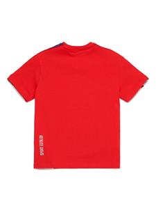 Dsquared2 Kids logo-tape cotton T-shirt - Rood