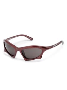 Balenciaga Eyewear Bar Rectangle-frame sunglasses - Rood