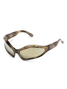 Balenciaga Eyewear Fennec geometric-frame sunglasses - Bruin