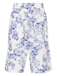 MARANT Layan floral-print shorts - Blauw