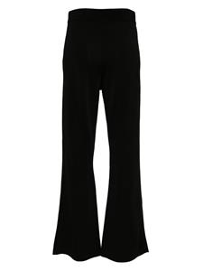 Studio Nicholson high-waist flared trousers - BLACK