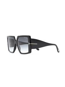TOM FORD Eyewear Quinn zonnebril met vierkant montuur - Zwart