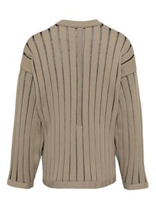CFCL Louver rib-knit jumper - Beige