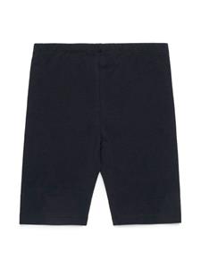Marni Kids logo-print cotton shorts - Zwart