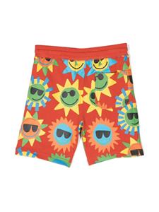 Stella McCartney Kids Sunshine-print shorts - Rood