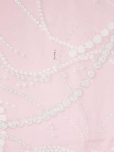 Lanvin pearls-print silk scarf - Roze