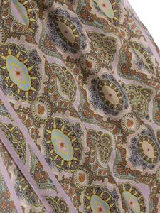 ETRO medallion-print interwoven scarf - Paars