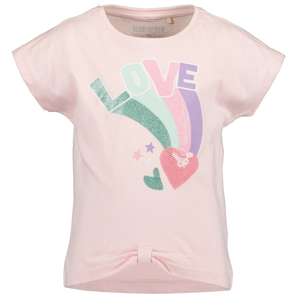 Blue Seven-collectie T-shirt Rainbow (rose orig)