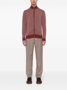 N.Peal The Carnaby zip-up cardigan - Rood