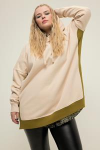 Studio Untold Sweatshirt Hoodie oversized zweifarbig Kapuze