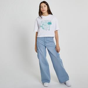 LA REDOUTE COLLECTIONS Set van 2 cropped T-shirts, zomer 'campus' motief