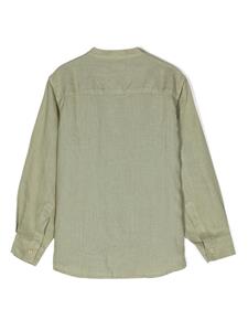 Il Gufo Shirt met bandkraag - Groen