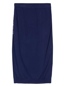 ETRO Gebreide midi-jurk met bloemenprint - Blauw