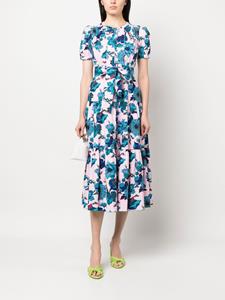 DVF Diane von Furstenberg Midi-jurk met bloemenprint - Roze
