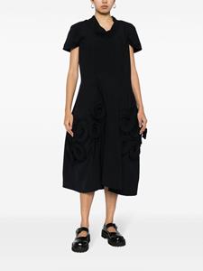 Comme Des Garçons Midi-jurk met volume - Zwart