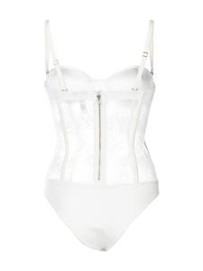 Fleur Du Mal Body met kant - Wit