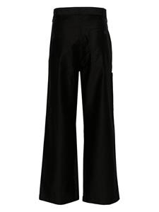 Danton straight-leg cotton trousers - Zwart