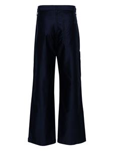 Danton straight-leg cotton trousers - Blauw