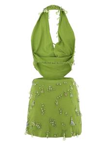 Cult Gaia Mini-jurk verfraaid met kralen - Groen