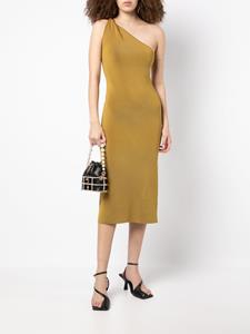 Galvan London Asymmetrische jurk - Bruin