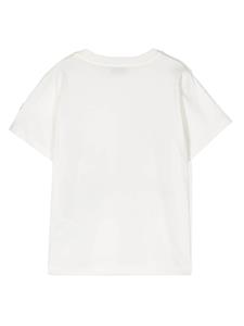 Moncler Enfant graphic-print cotton T-shirt - Wit