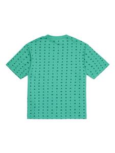 Marni Kids logo-print cotton T-shirt - Groen