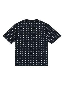 Marni Kids logo-print cotton T-shirt - Zwart