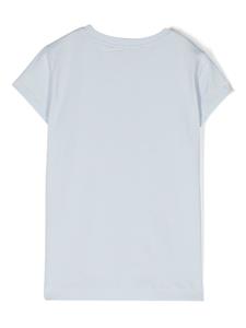 Monnalisa crystal-embellished fish-print T-shirt - Blauw