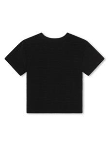 Givenchy Kids T-shirt met monogram-jacquard - Zwart