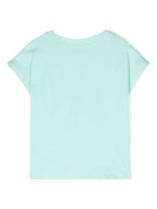 Billieblush logo-print cotton T-shirt - Blauw